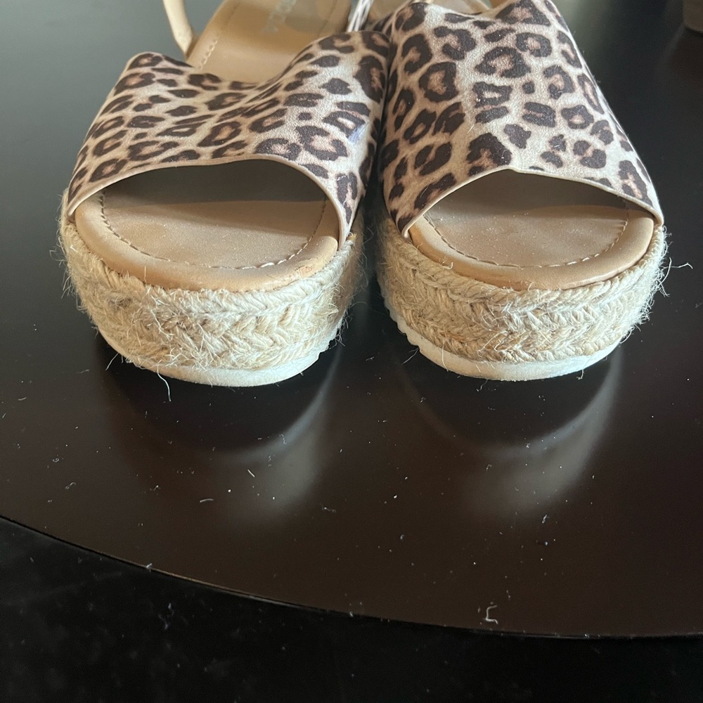 Blowfish Brown and Cream Espadrilles Comfortable Summer Shoes - Picture 3 of 15